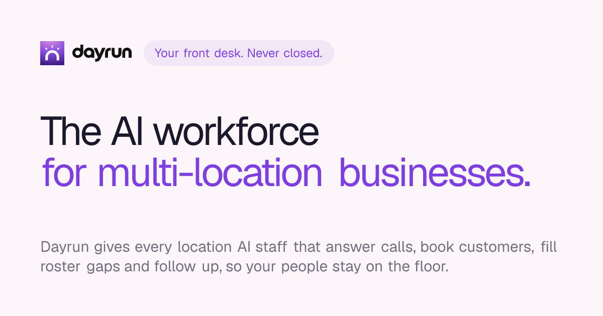 Dayrun | AI Operations Platform for Franchises & Multi-Location Businesses